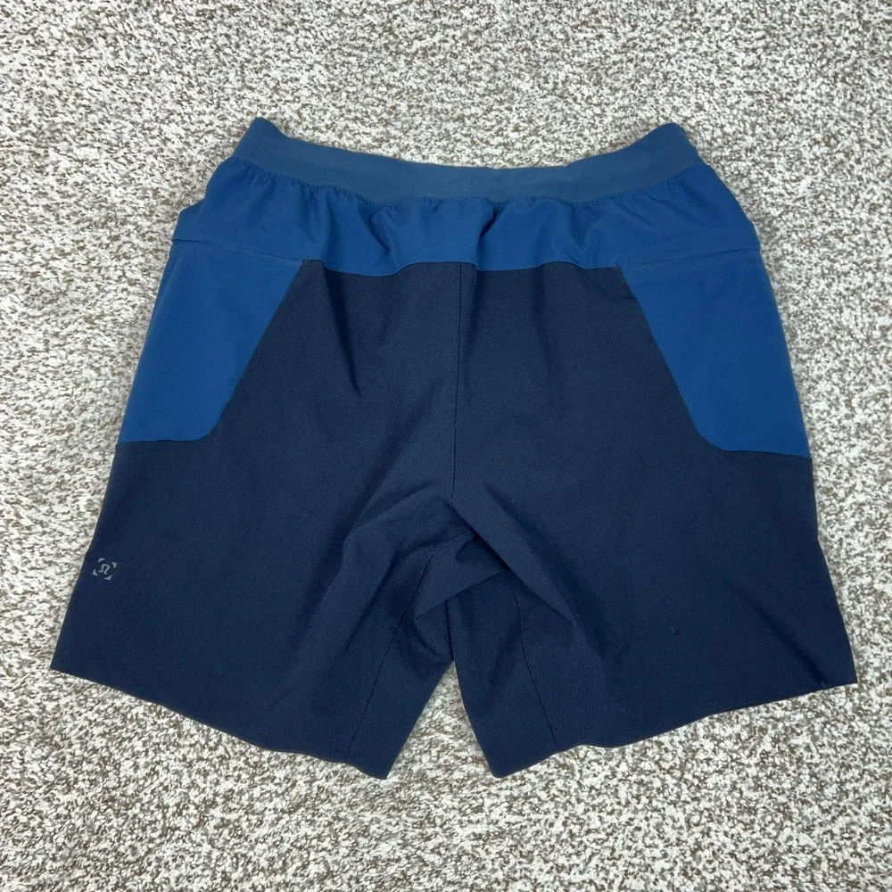 Lululemon Shorts Mens Medium Blue Colorblock‎ Lined Namaste at the Beach Board
